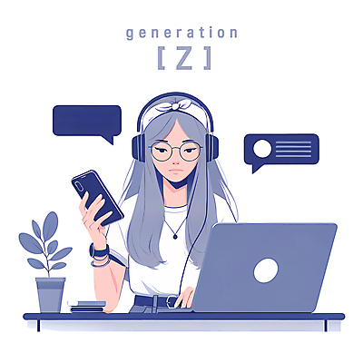 PSD 여자 화분 시계 말풍선 일러스트 커뮤니케이션 모바일 기술 한명 상반신 청년 성인 노트북 스마트폰 디지털 헤드셋 멀티태스크 청년여자한명만 성인여자한명만 안경낌 Z세대 반다나 MZ세대 국내일러스트 1 안경 음향기기 사람 전자제품 핸드폰 스마트기기 헤드폰 세대 여자한명만 성인여자만 청년여자만 파일형식 헤어액세사리