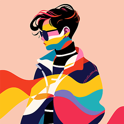 패션 남자 일러스트 한명 상반신 성인 컬러풀 선글라스 모던 스타일 성인남자한명만 MZ세대 Y2K 국내일러스트 AI파일 1 안경 컬러 컨셉 사람 세대 남자한명만 성인남자만 파일형식 벡터