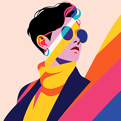 패션 남자 일러스트 한명 상반신 성인 컬러풀 선글라스 모던 스타일 성인남자한명만 MZ세대 Y2K 국내일러스트 AI파일 1 안경 컬러 컨셉 사람 세대 남자한명만 성인남자만 파일형식 벡터