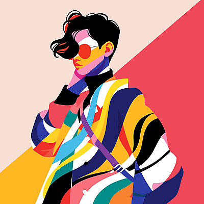 패션 남자 일러스트 한명 상반신 성인 컬러풀 선글라스 모던 스타일 성인남자한명만 MZ세대 Y2K 국내일러스트 AI파일 1 안경 컬러 컨셉 사람 세대 남자한명만 성인남자만 파일형식 벡터