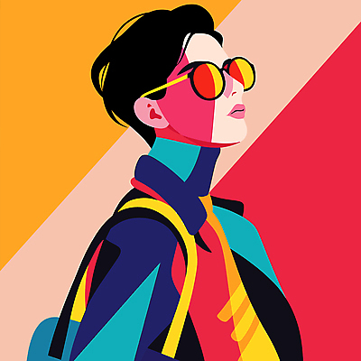 패션 남자 일러스트 한명 상반신 성인 컬러풀 선글라스 모던 스타일 성인남자한명만 MZ세대 Y2K 국내일러스트 AI파일 1 안경 컬러 컨셉 사람 세대 남자한명만 성인남자만 파일형식 벡터