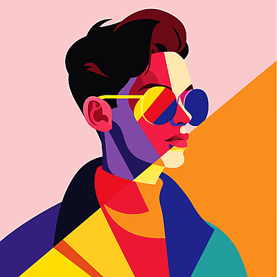 패션 남자 일러스트 한명 상반신 성인 컬러풀 선글라스 모던 스타일 성인남자한명만 MZ세대 Y2K 국내일러스트 AI파일 1 안경 컬러 컨셉 사람 세대 남자한명만 성인남자만 파일형식 벡터