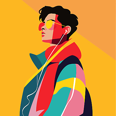 패션 남자 일러스트 한명 상반신 성인 컬러풀 선글라스 모던 스타일 성인남자한명만 MZ세대 Y2K 국내일러스트 AI파일 1 안경 컬러 컨셉 사람 세대 남자한명만 성인남자만 파일형식 벡터