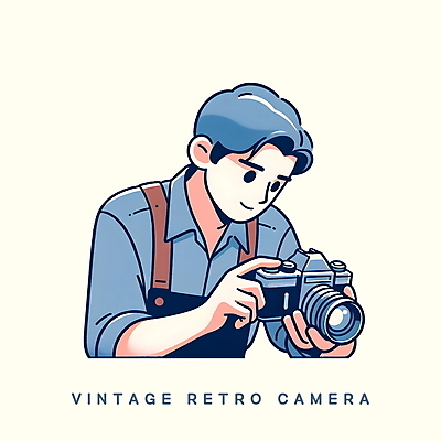 PSD 남자 일러스트 한명 미소 들기 사람 상반신 성인 취미 카메라 사진촬영 촬영 앞치마 복고 필름카메라 성인남자한명만 MZ세대 디토소비 국내일러스트 1 모션 표정 전자제품 신조어 세대 남자한명만 성인남자만 파일형식 2024트렌드