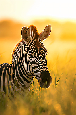 JPG 식물 동물 편집이미지 아프리카 자연 사람없음 노란색 얼룩말 편집실사 AI포토 AI콘텐츠 나라 컬러 말_동물 CG 생태계 파일형식