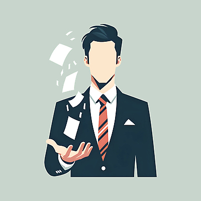 JPG 남자 일러스트 한명 서기 정장 상반신 성인 경제 비즈니스맨 부 보고서 문서 성인남자한명만 흩날리기 국내일러스트 AI일러스트 AI콘텐츠 1 옷 비즈니스 모션 사람 직장인 재산 남자한명만 성인남자만 파일형식