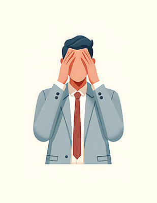 JPG 남자 일러스트 스트레스 한명 서기 정장 상반신 성인 경제 구직 실패 좌절 실업 불안 고민 청년실업 고용 불합격 우울감 위기 성인남자한명만 청년취업 취업난 국내일러스트 머리짚기 AI일러스트 AI콘텐츠 1 옷 감정 컨셉 비즈니스 모션 사람 사회이슈 채용 남자한명만 성인남자만 파일형식
