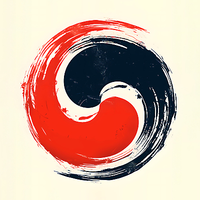 JPG 일러스트 붓터치 사람없음 빨간색 파란색 태극기 디지털합성 질감 태극 편집소스 국내일러스트 AI일러스트 AI콘텐츠 문양 컬러 국기 파일형식