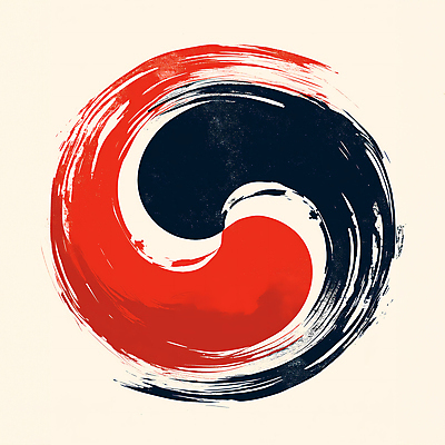 JPG 일러스트 붓터치 사람없음 빨간색 파란색 태극기 디지털합성 질감 태극 편집소스 국내일러스트 AI일러스트 AI콘텐츠 문양 컬러 국기 파일형식