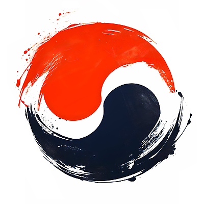 JPG 일러스트 붓터치 사람없음 빨간색 파란색 태극기 디지털합성 질감 태극 편집소스 국내일러스트 AI일러스트 AI콘텐츠 문양 컬러 국기 파일형식