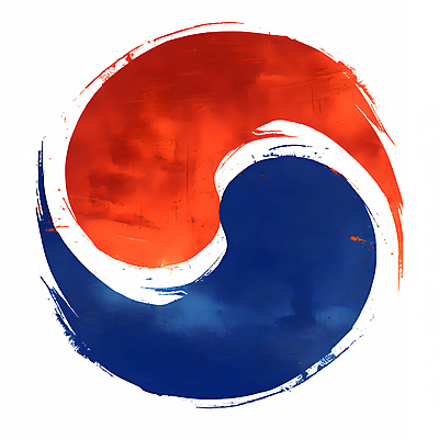 JPG 일러스트 붓터치 사람없음 빨간색 파란색 태극기 디지털합성 질감 태극 편집소스 국내일러스트 AI일러스트 AI콘텐츠 문양 컬러 국기 파일형식