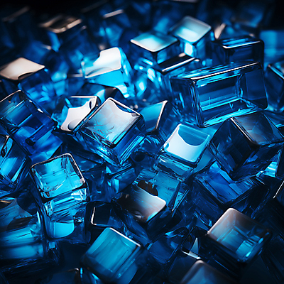 JPG 편집이미지 백그라운드 사람없음 파란색 3D 큐브 디지털합성 광택 편집소스 이미지편집 편집3D AI컴퓨터그래픽 AI콘텐츠 컬러 파일형식