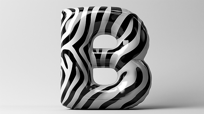 PSD 편집이미지 영어 백그라운드 추상 흑백 타이포그라피 사람없음 3D B 디지털합성 광택 얼룩무늬 입체문자 편집소스 편집3D 문자 알파벳 무늬 촬영기법 파일형식