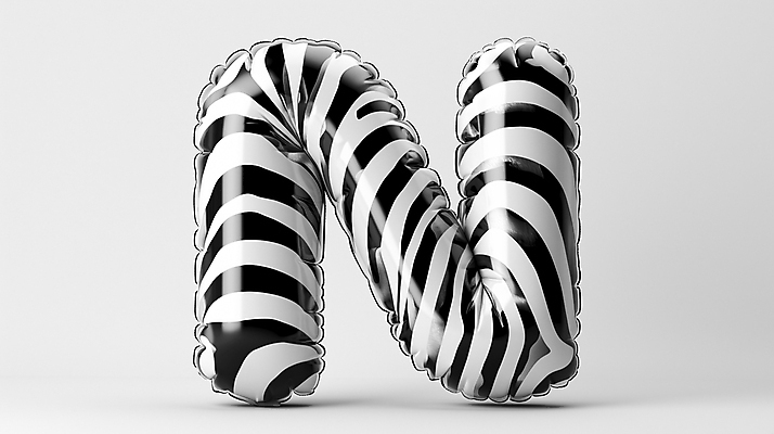 PSD 편집이미지 영어 백그라운드 추상 흑백 타이포그라피 사람없음 3D N 디지털합성 광택 얼룩무늬 입체문자 편집소스 편집3D 문자 알파벳 무늬 촬영기법 파일형식