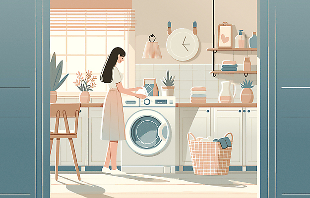 전신 라이프스타일 여자 화분 화초 시계 분홍색 가구 액자 의자 일러스트 창문 휴식 선반 한명 성인 취미 일상 인테리어 블라인드 빨래 감성 세탁기 다용도실 민트색 빨래바구니 성인여자한명만 국내일러스트 AI파일 식물 1 디자인 컬러 생활용품 컨셉 가사 사람 라이프 생활 바구니 가전제품 커튼 여자한명만 성인여자만 파일형식 벡터