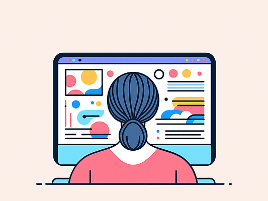 여자 일러스트 비즈니스 한명 상반신 성인 모니터 자료 업무 비즈니스우먼 성인여자한명만 국내일러스트 AI파일 1 사람 컴퓨터 작업 직장인 여자한명만 성인여자만 파일형식 벡터