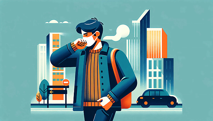 JPG 나무 구름 남자 가방 일러스트 자동차 마스크 한명 빌딩 상반신 성인 공해 건물 걷기 봄 도시 디지털합성 입가림 성인남자한명만 미세먼지 편집소스 국내일러스트 AI일러스트 AI콘텐츠 자연요소 식물 1 건축물 잡화 계절 육상교통 모션 사람 가림 먼지 남자한명만 성인남자만 파일형식