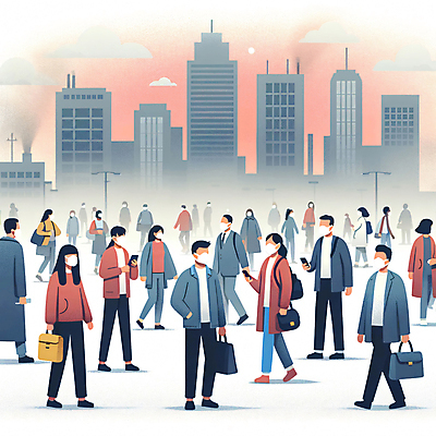 JPG 전신 구름 여자 남자 가방 일러스트 하늘 들기 여러명 성인 공해 건물 스마트폰 도시 군중 디지털합성 성인만 미세먼지 편집소스 국내일러스트 AI일러스트 AI콘텐츠 자연요소 건축물 잡화 다수 모션 사람 핸드폰 스마트기기 먼지 파일형식