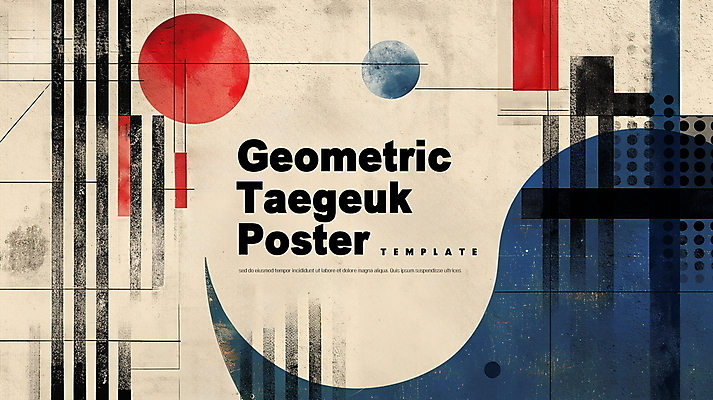 PSD 편집이미지 한국전통 문양 추상 사람없음 빈티지 디지털합성 질감 태극 베이지색 지오메트릭 편집소스 이미지편집 전통 컬러 컨셉 무늬 한국 파일형식