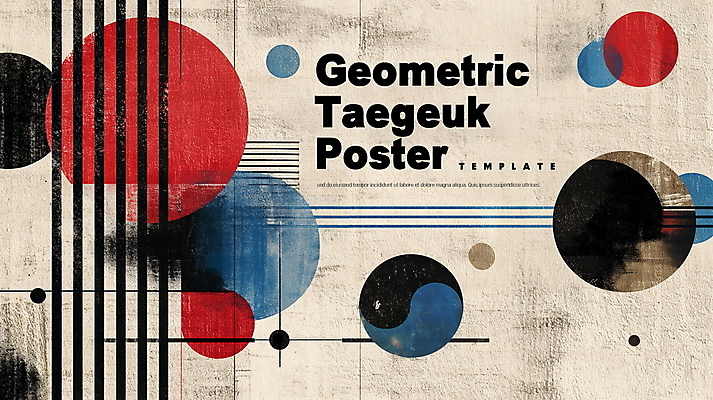PSD 편집이미지 한국전통 문양 추상 사람없음 빈티지 디지털합성 질감 태극 베이지색 지오메트릭 편집소스 이미지편집 전통 컬러 컨셉 무늬 한국 파일형식