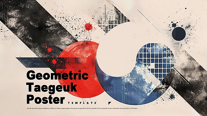 PSD 편집이미지 한국전통 문양 추상 사람없음 빈티지 디지털합성 질감 태극 베이지색 지오메트릭 편집소스 이미지편집 전통 컬러 컨셉 무늬 한국 파일형식