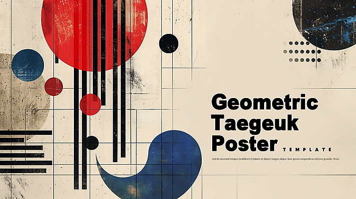PSD 편집이미지 한국전통 문양 추상 사람없음 빈티지 디지털합성 질감 태극 베이지색 지오메트릭 편집소스 이미지편집 전통 컬러 컨셉 무늬 한국 파일형식