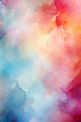 JPG 백그라운드 일러스트 추상 수채화 잉크 사람없음 컬러풀 물감 그라데이션 국내일러스트 AI일러스트 AI콘텐츠 컬러 무늬 미술도구 파일형식