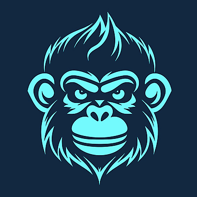 한마리 얼굴 일러스트 사람없음 원숭이 심볼 국내일러스트 AI파일 1 포유류 신체부위 파일형식 벡터