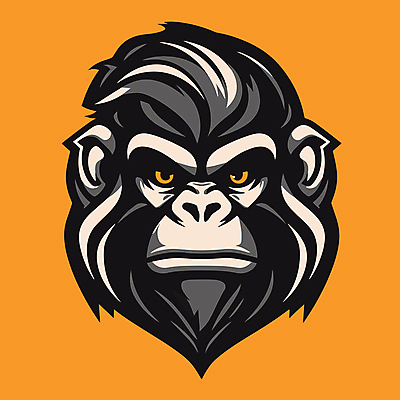 한마리 얼굴 일러스트 사람없음 원숭이 심볼 국내일러스트 AI파일 1 포유류 신체부위 파일형식 벡터