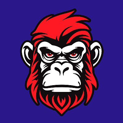 한마리 얼굴 일러스트 사람없음 원숭이 심볼 국내일러스트 AI파일 1 포유류 신체부위 파일형식 벡터