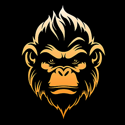 한마리 얼굴 일러스트 사람없음 원숭이 심볼 국내일러스트 AI파일 1 포유류 신체부위 파일형식 벡터