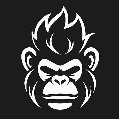 한마리 얼굴 일러스트 사람없음 원숭이 심볼 국내일러스트 AI파일 1 포유류 신체부위 파일형식 벡터