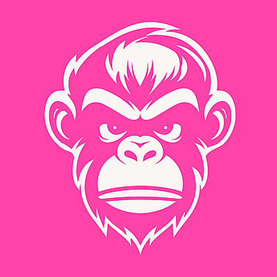 한마리 얼굴 일러스트 사람없음 원숭이 심볼 국내일러스트 AI파일 1 포유류 신체부위 파일형식 벡터