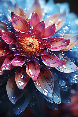 JPG 편집이미지 꽃잎 꽃 근접촬영 사람없음 컬러풀 화려 디지털합성 편집실사 AI포토 AI콘텐츠 식물 뷰포인트 컬러 컨셉 CG 파일형식