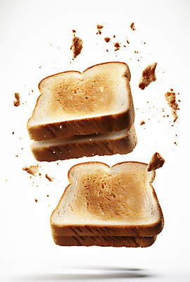 JPG 편집이미지 음식 사람없음 식빵 브런치 토스트 부스러기 편집실사 AI컴퓨터그래픽 AI콘텐츠 빵 식사 CG 파일형식