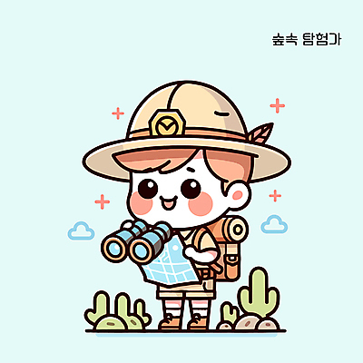 전신 캐릭터 남자 어린이 유니폼 지도 일러스트 자연 한명 서기 소년 쌍안경 캠핑 탐험 관찰 체험학습 체험 모험가 탐방 소년한명만 일러캐릭터 AI파일 1 옷 컨셉 모션 레저 사람 망원경 생태계 남자한명만 소년만 파일형식 벡터