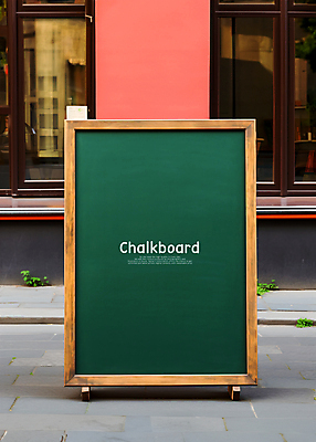 PSD 편집이미지 거리 사람없음 야외 칠판 카페 메뉴 메뉴판 입간판 목업 카피스페이스 이미지편집 간판 상점 공백 파일형식