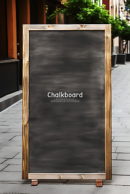 PSD 편집이미지 거리 사람없음 야외 칠판 카페 메뉴 메뉴판 입간판 목업 카피스페이스 이미지편집 간판 상점 공백 파일형식