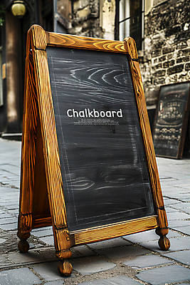 PSD 편집이미지 거리 사람없음 야외 칠판 카페 메뉴 메뉴판 입간판 목업 카피스페이스 이미지편집 간판 상점 공백 파일형식