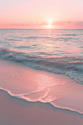 JPG 구름 편집이미지 분홍색 하늘 풍경 해변 사람없음 태양 분위기 휴양지 편집실사 AI포토 AI콘텐츠 자연요소 바다 컬러 컨셉 장소 CG 파일형식