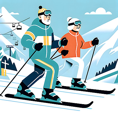 JPG 전신 구름 여자 할아버지 노년 남자 할머니 일러스트 스키 스키장 고글 산 취미 두명 실버라이프 눈 실버 스키복 노인만 국내일러스트 AI일러스트 AI콘텐츠 자연요소 라이프스타일 옷 날씨 겨울스포츠 사람 성인 성인만 파일형식