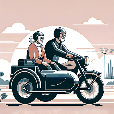 JPG 구름 여자 할아버지 노년 남자 할머니 여행 일러스트 하늘 앉기 상반신 취미 두명 실버라이프 선글라스 운전 오토바이 실버 헬멧 전봇대 노인만 국내일러스트 AI일러스트 AI콘텐츠 자연요소 라이프스타일 공공시설 안경 모션 사람 성인 바이크 보호장비 성인만 파일형식