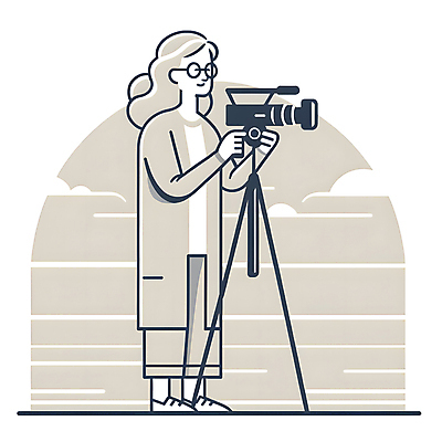 JPG 전신 여자 노년 안경 일러스트 한명 취미 실버라이프 카메라 촬영 실버 삼각대 베이지색 노인여자한명만 국내일러스트 AI일러스트 AI콘텐츠 1 라이프스타일 잡화 컬러 사람 성인 전자제품 여자한명만 노인여자만 파일형식