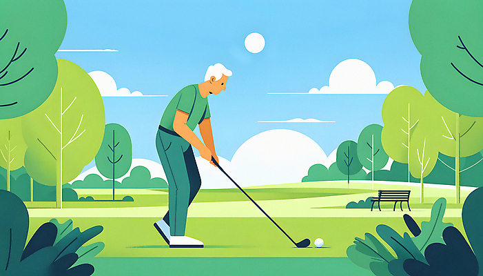 JPG 전신 나무 구름 할아버지 노년 남자 벤치 일러스트 하늘 골프공 한명 잔디 취미 운동 태양 골프채 활기 노인남자한명만 파크골프 국내일러스트 AI일러스트 AI콘텐츠 자연요소 식물 1 컨셉 골프 의자 공 골프용품 건강 사람 성인 남자한명만 노인남자만 파일형식