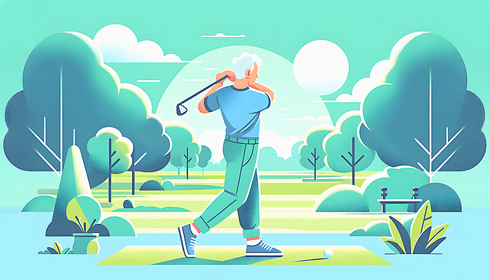 JPG 전신 나무 구름 할아버지 노년 남자 일러스트 하늘 골프공 한명 잔디 취미 운동 태양 골프채 활기 노인남자한명만 파크골프 국내일러스트 AI일러스트 AI콘텐츠 자연요소 식물 1 컨셉 골프 공 골프용품 건강 사람 성인 남자한명만 노인남자만 파일형식