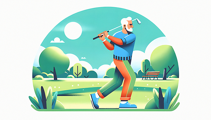 JPG 전신 나무 구름 할아버지 노년 남자 벤치 일러스트 하늘 한명 잔디 취미 운동 골프채 활기 노인남자한명만 파크골프 국내일러스트 AI일러스트 AI콘텐츠 자연요소 식물 1 컨셉 골프 의자 골프용품 건강 사람 성인 남자한명만 노인남자만 파일형식