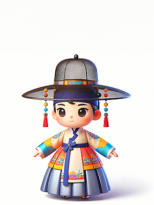 JPG 전신 편집이미지 남자 한명 서기 성인 3D 전통의상 한복 디지털합성 성인남자한명만 편집소스 편집3D AI컴퓨터그래픽 AI콘텐츠 갓모자 모자_잡화 1 한국전통 전통 모션 전통소품 사람 남자한명만 성인남자만 파일형식