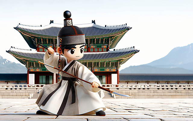 JPG 전신 편집이미지 남자 창 한명 들기 성인 취미 3D 궁전 무도 전통의상 한복 디지털합성 전통무예 성인남자한명만 편집소스 편집3D AI컴퓨터그래픽 AI콘텐츠 1 한국전통 전통 무기 스포츠 고건축 모션 사람 무도_무술 남자한명만 성인남자만 파일형식