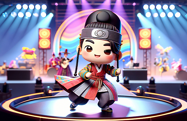 JPG 전신 편집이미지 남자 한명 성인 취미 3D 무대 춤 전통의상 한복 디지털합성 방송 아이돌 케이팝 성인남자한명만 편집소스 편집3D AI컴퓨터그래픽 AI콘텐츠 1 한국전통 전통 음악 문화예술 사람 연예인 남자한명만 성인남자만 파일형식