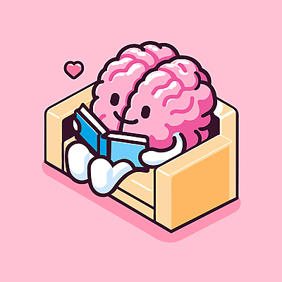 캐릭터 교육 분홍색 일러스트 휴식 취미 사람없음 책 소파 독서 교양 읽기 뇌 디톡스 안락 도파민 일러캐릭터 AI파일 컬러 컨셉 의자 모션 건강 파일형식 벡터